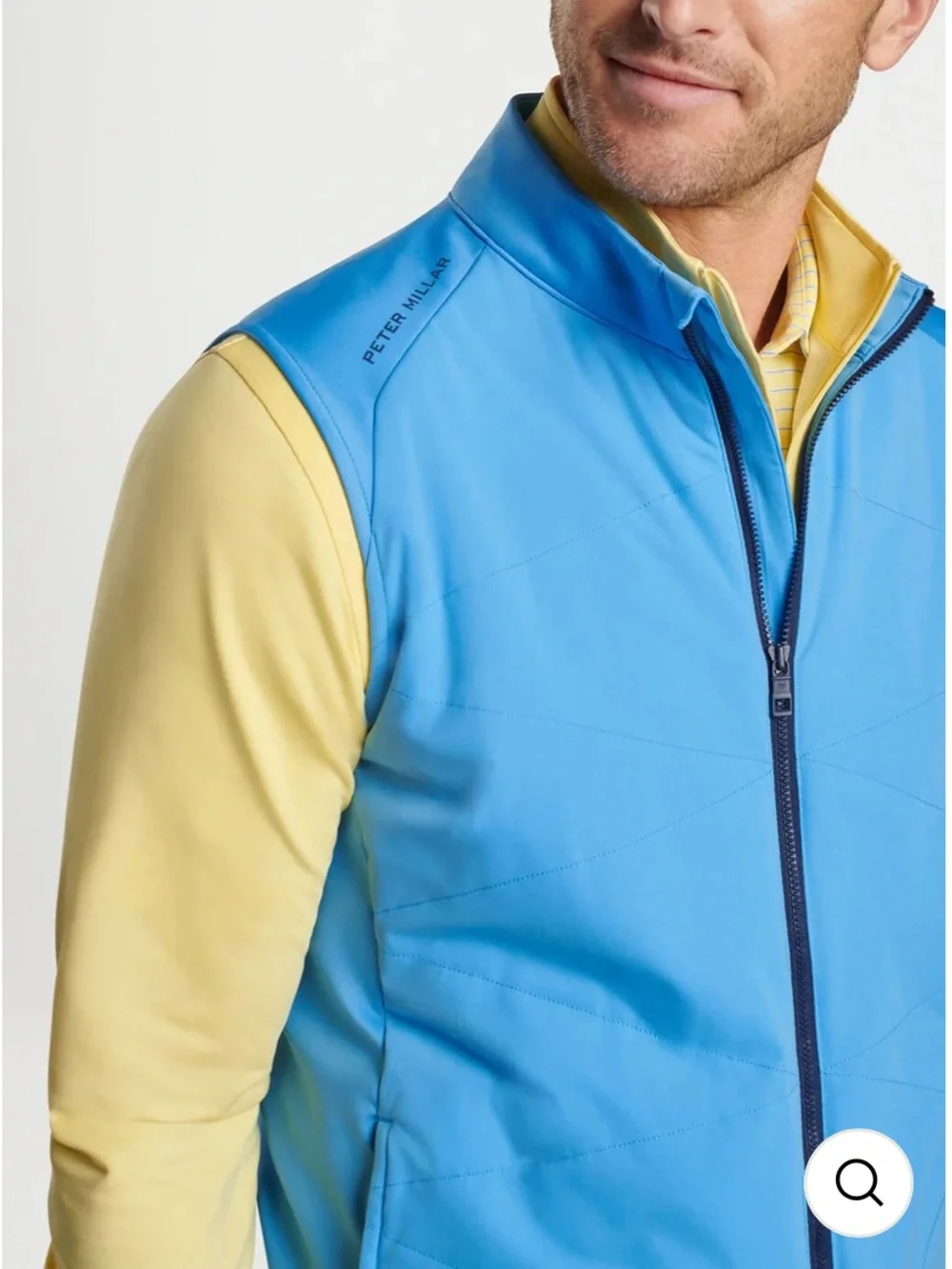 Peter Millar Fuse Hybrid Vest: Liberty Blue Sz Medium
